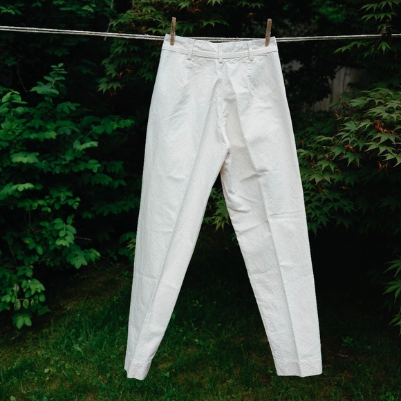 Jesse Kamm Straight Leg Pants in White - Picture 3 of 5